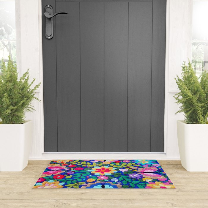 mexican embroidery Welcome Mat Gallery Image 3