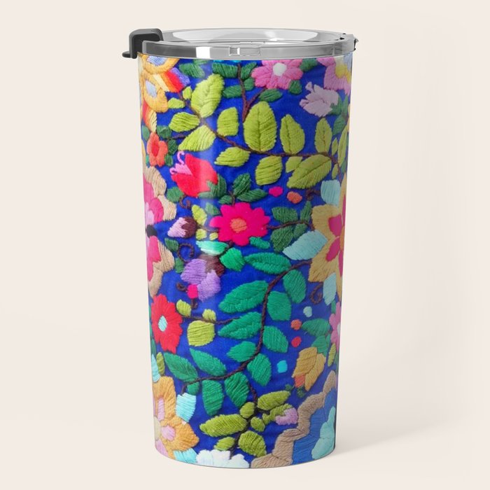 mexican embroidery Travel Mug Gallery Image 3