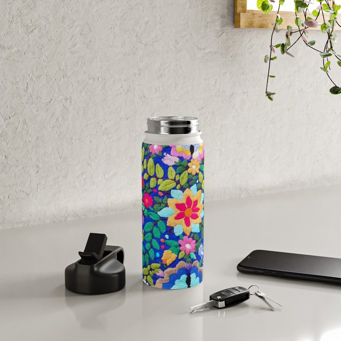 mexican embroidery Water Bottle Gallery Image 4