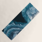 Aerial Ocean Waves - Coastal Wall Art Photography Yoga Mat Gallery Image 1