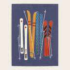 Retro Colorful Skis Poster Gallery Image 4