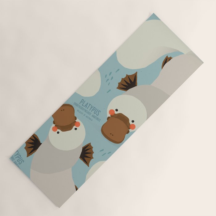 Platypus, Wildlife of Australia Yoga Mat Gallery Image 1