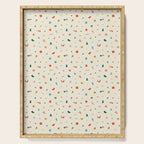 Retro abstract christmas decoration pattern Serving Tray Gallery Image 1