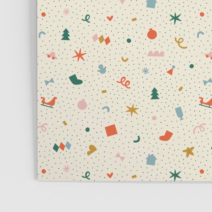 Retro abstract christmas decoration pattern Poster Gallery Image 3