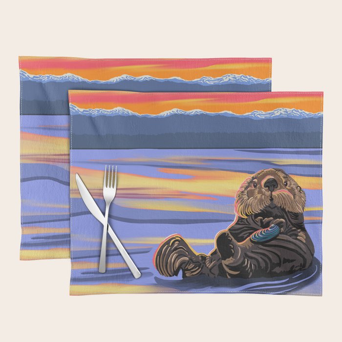 Otter - The cute Sea Monkey Placemat Gallery Image 1