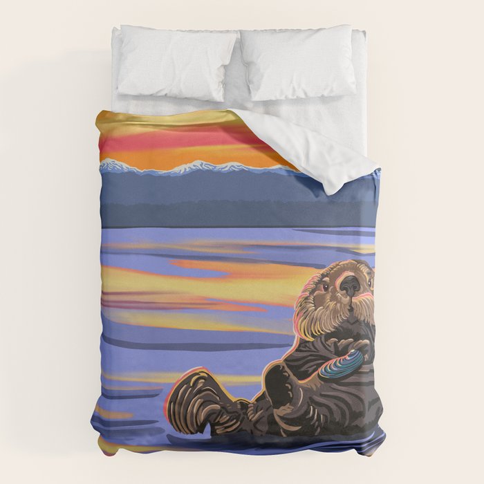 Otter - The cute Sea Monkey Duvet Cover Gallery Image 6