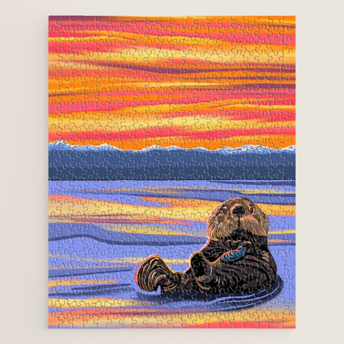 Otter - The cute Sea Monkey Jigsaw Puzzle Gallery Image 1