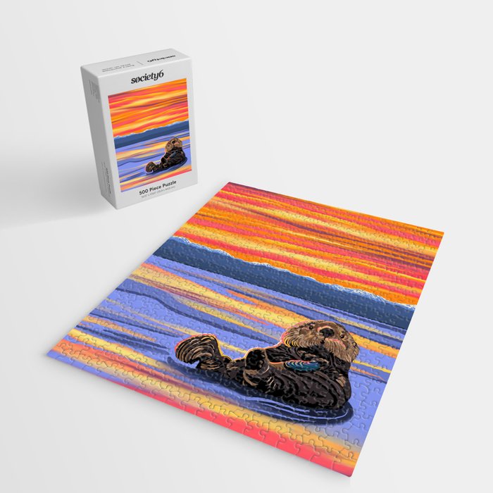 Otter - The cute Sea Monkey Jigsaw Puzzle Gallery Image 2