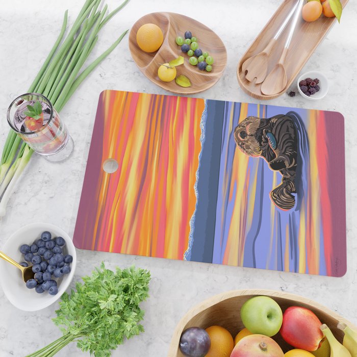 Otter - The cute Sea Monkey Cutting Board Gallery Image 2