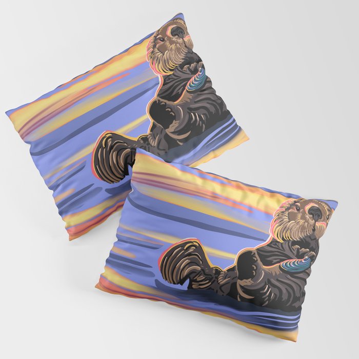 Otter - The cute Sea Monkey Pillow Sham Gallery Image 1