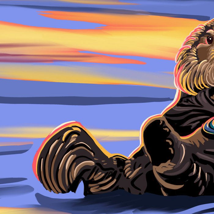 Otter - The cute Sea Monkey Coffee Mug Gallery Image 2