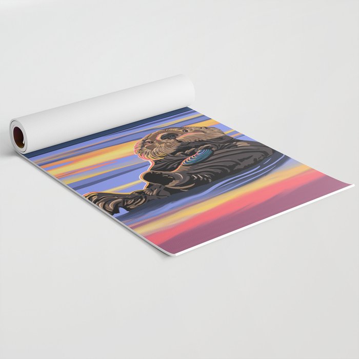 Otter - The cute Sea Monkey Yoga Mat Gallery Image 2