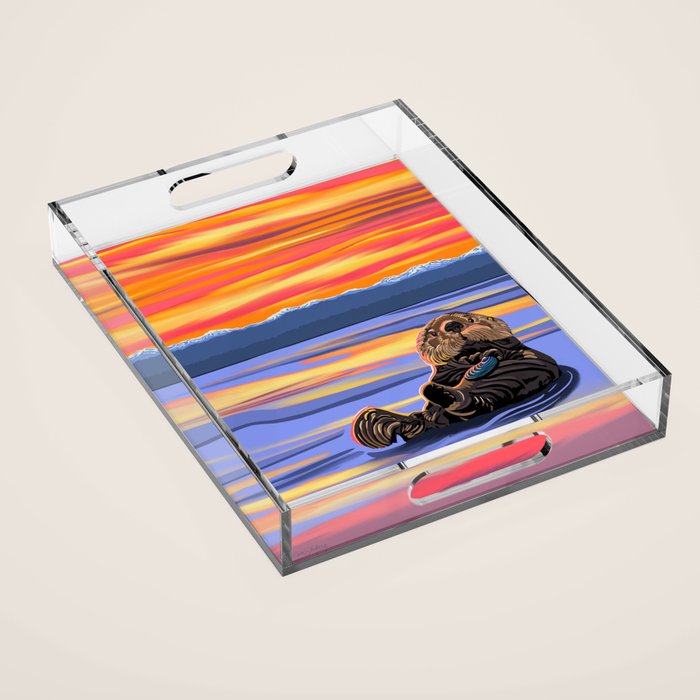 Otter - The cute Sea Monkey Acrylic Tray Gallery Image 1