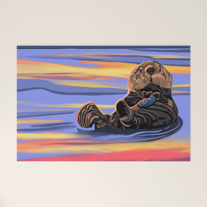 Otter - The cute Sea Monkey Welcome Mat Gallery Image 1