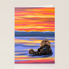 Otter - The cute Sea Monkey Stationery Card Gallery Image 2