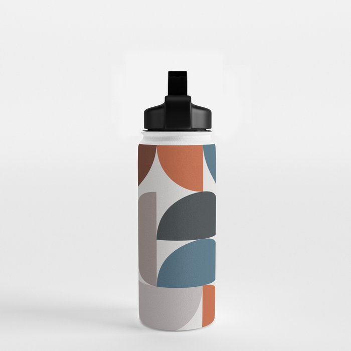 Mid Century Modern Geometric 25 Water Bottle Gallery Image 2
