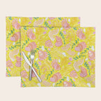 Coastal Oysters on the Beach in Lemon Yellow & Peach Placemat Gallery Image 1