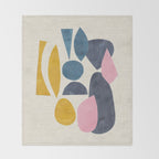 Gold Among Rocks Throw Blanket Gallery Image 2