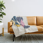 Gold Among Rocks Throw Blanket Gallery Image 1