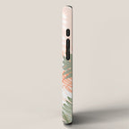 Abstract tropical plants pastel iPhone Case Gallery Image 2