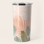 Abstract tropical plants pastel Travel Mug Gallery Image 1