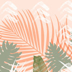 Abstract tropical plants pastel Coffee Mug Gallery Image 2