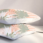 Abstract tropical plants pastel Pillow Sham Gallery Image 3