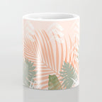 Abstract tropical plants pastel Coffee Mug Gallery Image 4
