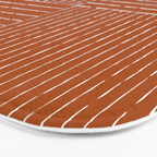 Lines III (Rust) Bath Mat Gallery Image 3