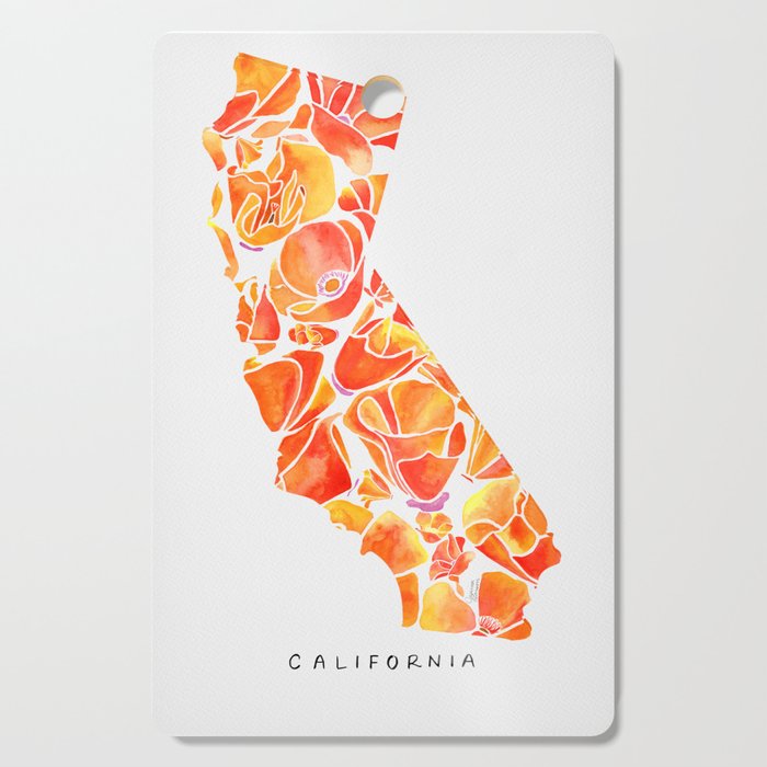 California Poppies Cutting Board Gallery Image 1