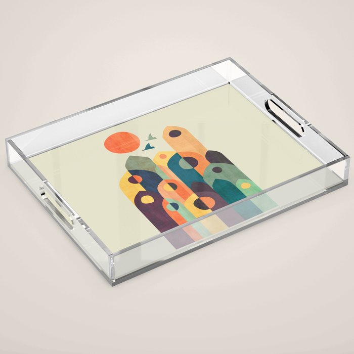 Ancient city Acrylic Tray Gallery Image 1