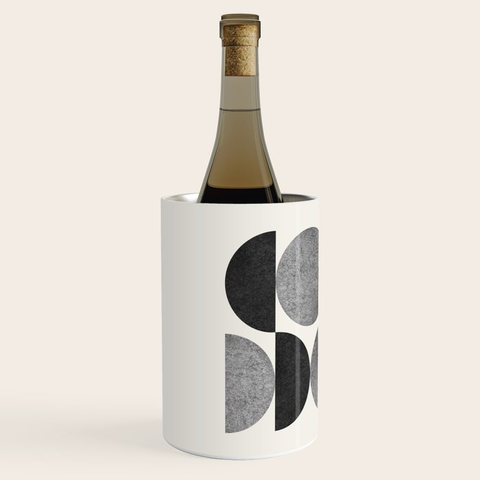 Black grey retro Mid century modern Wine Chiller Gallery Image 2