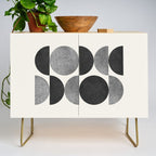 Black grey retro Mid century modern Credenza Gallery Image 1
