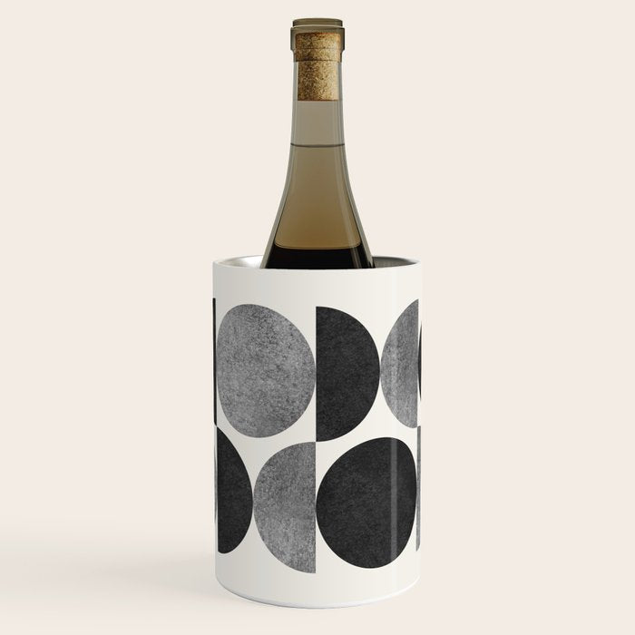 Black grey retro Mid century modern Wine Chiller Gallery Image 1