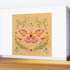 Madagascar Bullseye Moth in Enchanted Garden Wall Mural Gallery Image 2