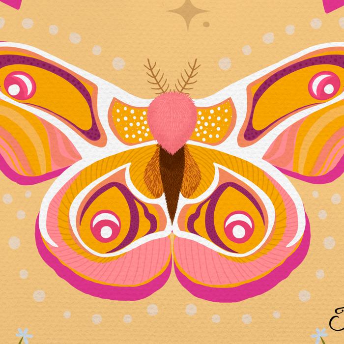 Madagascar Bullseye Moth in Enchanted Garden Coffee Mug Gallery Image 2
