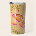 Madagascar Bullseye Moth in Enchanted Garden Travel Mug Gallery Image 3