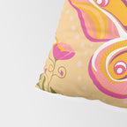 Madagascar Bullseye Moth in Enchanted Garden Pillow Sham Gallery Image 4