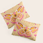 Madagascar Bullseye Moth in Enchanted Garden Pillow Sham Gallery Image 3