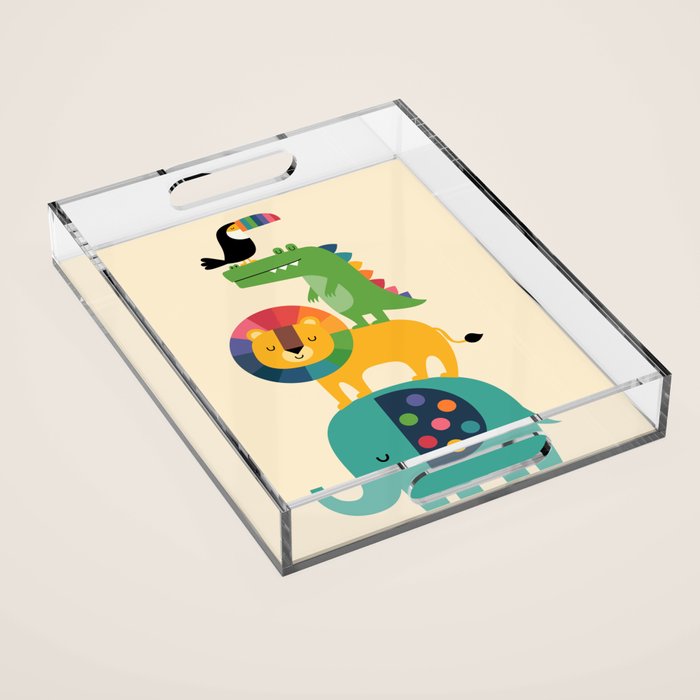Rainbow Safari Acrylic Tray Gallery Image 1
