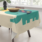 Rainbow Safari Tablecloth Gallery Image 3