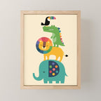 Rainbow Safari Mini Art Print Gallery Image 1