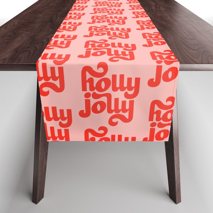 Holly Jolly Pattern Table Runner Gallery Image 1