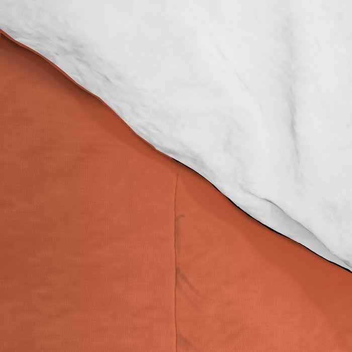 Retro Liquid Swirl Abstract Pattern in Black and Orange Comforter Gallery Image 4