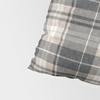 fall plaid - tan and charcoal Pillow Sham Gallery Image 4