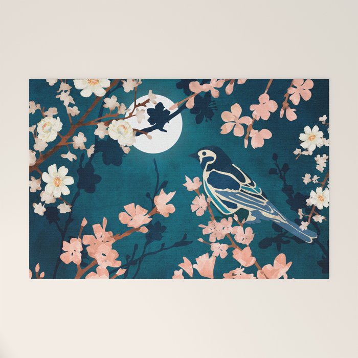 Midnight Blossom Welcome Mat Gallery Image 1
