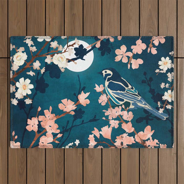 Midnight Blossom Outdoor Rug Gallery Image 1