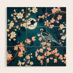 Midnight Blossom Wood Wall Art Gallery Image 1