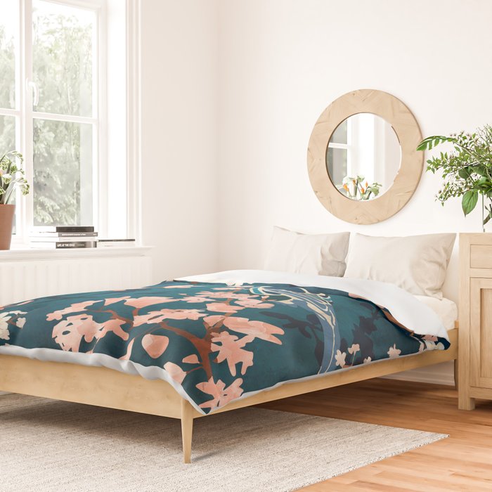 Midnight Blossom Duvet Cover Gallery Image 2