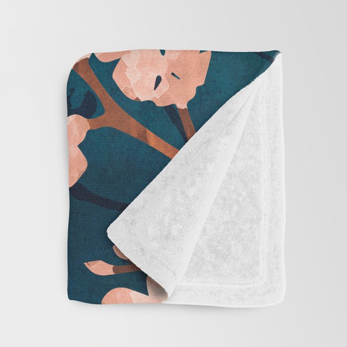 Midnight Blossom Throw Blanket Gallery Image 3